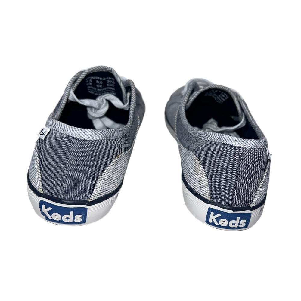 Keds Gray Pinstripe Lace-Up Sneakers | Women’s 8.5 - Picture 4 of 8